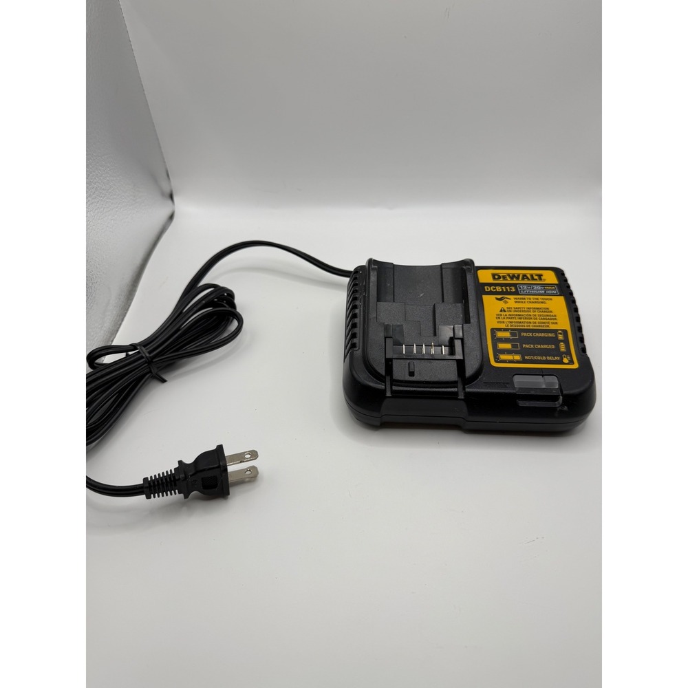 DeWalt DCB113 12V 20V Max Lithium Ion Battery Charger Black Corded Tool Power